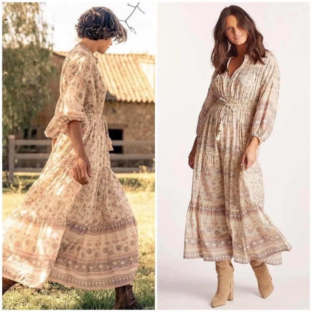 Cleobella Organic Cotton Block Print Dress